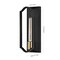Jonathan Y Chloe 4.8 in. 1-Light Bohemian Farmhouse Iron LED Sconce, Black/Brass Gold JYL9916B - alternate 5