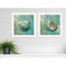 Homeroots Set Of Two Azurica I and Sea II 2 White Framed Print Wall Art, 2PK 408062 - alternate 3