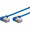 Monoprice SlimRun Cat6A 90 Degree 36AWG S/STP Ethernet Network Cable_ 2ft Blue 31017 - alternate 1