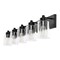 Jonathan Y Irving 36" 5-Light Seeded Glass/Iron Modern Contemporary LED Vanity Light, Black JYL7620B - alternate 6