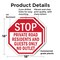Signmission Stop Private Road Residents and Gue, 18 inch X 18 inch, Plastic Sign, 2PK OC-P-2PACK-18-83 - alternate 6