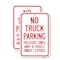 Signmission No Truck Parking Violators Will Be Towed Away, 12'' X 18'' 2 Signs, Heavy Gauge Aluminum, 2PK A-1218-2PACK-24935 - alternate 1