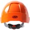 Jsp Type I, Vented Industrial Safety Helmet w/Lightweight ABS Shell, Integrated ANSI Z87.1 Faceshield, 6-P 280-EVSV-ORS - alternate 3