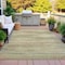 Homeroots 5' X 8' Taupe And Beige Abstract Washable Indoor Outdoor Area Rug 631120 - alternate 4