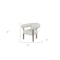 Homeroots 29" Off White and Ash Gray Fabric And Wood Arm Chair 554195 - alternate 5