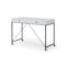 Homeroots 43" White and Black Writing Desk With Two Drawers 543790 - alternate 5
