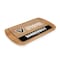 Picnic Time Family Of Brands NCAA Vanderbilt Commodores Billboard Glass Top Cheese Board - Charcuterie Boards, Parawood 911-01-505-584-0 - alternate 1