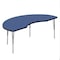 Correll Kidney HPL Activity Table, 72 in W, 36 in L, 19 in to 29 in H, Particleboard, Blue A3672-KID-37-14-09 - alternate 1