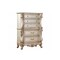 Homeroots 21" Antiqued White Wood Five Drawer Dresser 347177 - alternate 4