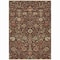 Homeroots 3' X 5' Chocolate Tan And Green Floral Washable Indoor Outdoor Area Rug 603407 - alternate 7