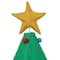 Sunjoy 77 in. Christmas Lighted Holiday Tree, 3D Tinsel Santa Holiday Tree Outdoor Garden D116021000 - alternate 6