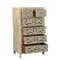 Homeroots 35" Gray Solid Wood Six Drawer Chest 521241 - alternate 11