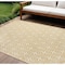 Homeroots 8' X 10' Beige And Ivory Geometric Indoor Outdoor Area Rug 573063 - alternate 1