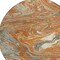 Homeroots 8' Brown Beige And Gray Round Abstract Washable Indoor Outdoor Area Rug 602667 - alternate 5