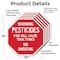 Signmission Warning Pesticides Fire Will Cause, 10 inch X 10 inch, Aluminum Metal Signs, 5PK OC-A-5Pack-10-341 - alternate 4
