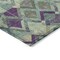 Homeroots 8' Blue And Purple Round Geometric Washable Indoor Outdoor Area Rug 609004 - alternate 5