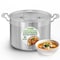 Nutrichef 8 Qt Heavy-Duty Stockpot with Stainless Steel Lid NCSPT8Q - alternate 1