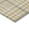 Homeroots 8' X 10' Gold Gray And Beige Plaid Washable Indoor Outdoor Area Rug 601479 - alternate 8