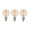 Bulbrite 25w G16 Dimmable (E12) Candelabra Scrw Bse LED Filament Lght Bulb in Amber, Antique thread, 2100K, 2PK 861409 - alternate 1