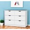 Homeroots 42" White Six Drawer Dresser 518026 - alternate 5