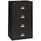 Fireking 25-3/16" W 4 Drawer Fire-Resistant Lateral File Cabinet, Black, Letter/Legal 4-3122-CBL - alternate 1