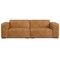Homeroots 88" Sienna Leather Modular Sofa With Brown Legs 641024 - alternate 1