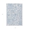 Homeroots 5' X 8' Sky Blue Denim Blue And Ivory Paisley Washable Indoor Outdoor Area Rug 588661 - alternate 9