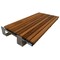 Homeroots 30" Brown Wall Mount Teak Rectangular Shower Bench 549331 - alternate 1