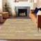 Homeroots 5' X 8' Wheat Beige And Gold Striped Washable Indoor Outdoor Area Rug 615483 - alternate 5
