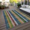 Homeroots 10' X 14' Navy Blue Pink And Sage Plaid Washable Indoor Outdoor Area Rug 613980 - alternate 7
