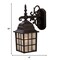 Homeroots Dark Brown Window Pane Lantern Wall Light 398601 - alternate 4