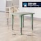 Flash Furniture 2 PC Plastic Activity Table and 2 Chairs Set, 10.5 inSeat Height-Sage YU-YCY-098-0032-RECT-TBL-SAGE-GG - alternate 7