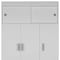 Homeroots 73" White Two Drawer Combo Dresser 403747 - alternate 3
