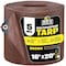 Boen All Purpose Tarp, 16 ft x 20 ft, 5 Mil, Brown, Polyethylene BR5T-1620 - alternate 1