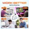 Delton Vertical Ergonomic Wireless Mouse, 2.4G USB Connection Computer/Laptop Mouse, Black S12 - alternate 9