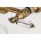 Kingston Brass Two-Handle Wall Mount Bridge Kitchen Faucet, Antique Brass KS1263WLL - alternate 4