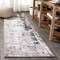 Jonathan Y Storm Modern Abstract Gray/Cream 2 ft. x 8 ft. Runner Rug CTP110A-28 - alternate 1