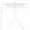 Niche Terrace 31.5 in Square Plastic Indoor/Outdoor Bistro Table, Modern Pedestal Patio Table, White Down TOB3131WH - alternate 5