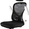 Elama High Back Adjustable Mesh and Fabric Office Chair in White and Black with Adjustable Head Rest ELM-F-931W - alternate 4