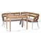 Bali & Pari Ubud Seagrass Dining Nook Set, Set of 3 260-14184-14185-13423-ZORO - alternate 5