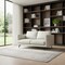 Homeroots 60" Gray Leather Sofa With Black Legs 640981 - alternate 7
