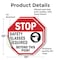 Signmission Stop Safety Glasses Required Beyond, 10 inch X 10 inch, Vinyl Decal, 2PK OC-D-2PACK-10-308 - alternate 3