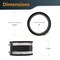 Powertec 4 in. Dust Control Flex Cuff with Steel Hose Clamps, Hose Connector Rubber Cuff Coupler, 2PK 70149-P2N - alternate 7