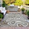 Homeroots 3' X 5' Ivory And Charcoal Geometric Washable Indoor Outdoor Area Rug 631389 - alternate 3