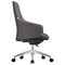 Leisuremod Celeste Office Chair in Upholstered Leather and Iron Frame with Swivel and Tilt, Grey CO20GRL - alternate 3
