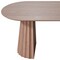 Homeroots 79" Brown Solid Wood Double Pedestal Base Oval Dining Table 720468 - alternate 4