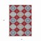Homeroots 8' X 10' Red And Navy Blue Floral Washable Indoor Outdoor Area Rug 610772 - alternate 6