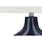 Monarch Specialties Lighting, 25"h, Table Lamp, Blue Ceramic, Ivory / Cream Shade, Contemporary, Modern I 9663 - alternate 4