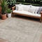 Homeroots 8' X 10' Taupe And Beige Geometric Washable Indoor Outdoor Area Rug 594596 - alternate 1
