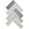 Daltile Gamma 2'' x 6'' Natural Stone Herringbone Wall and Floor Mosaic Tile, 10PK M34026HERRMSPL - alternate 7